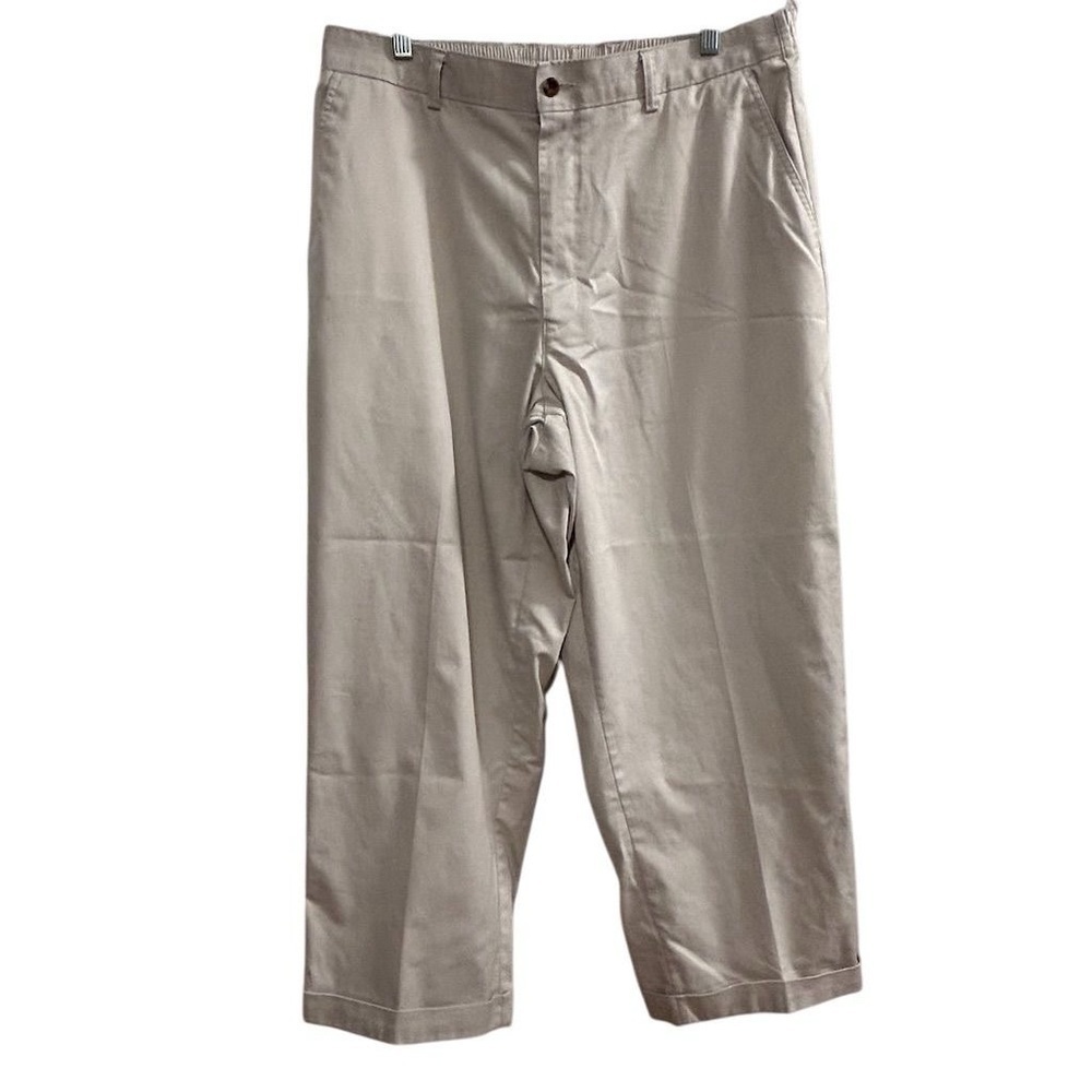 TravelSmith Men's Beige Casual Pants‎ Size 38 Elastic Waistband